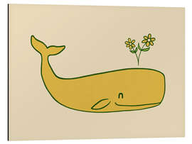 Aluminium print Peace Whale