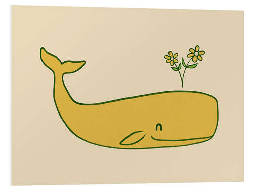 Foam board print Peace Whale