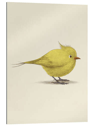 Tableau en plexi-alu Oiseau jaune