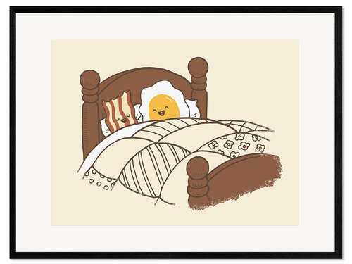 Plakat artystyczny premium w ramie Breakfast in Bed