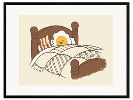 Plakat artystyczny premium w ramie Breakfast in Bed