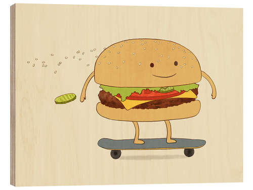 Obraz na drewnie Fast Food