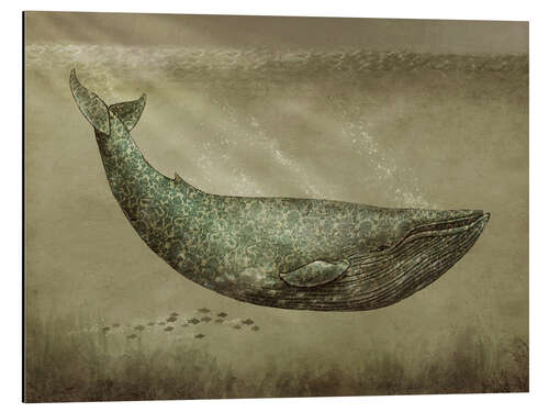 Aluminium print The Damask Whale