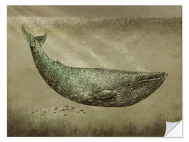 Selvklebende plakat The Damask Whale