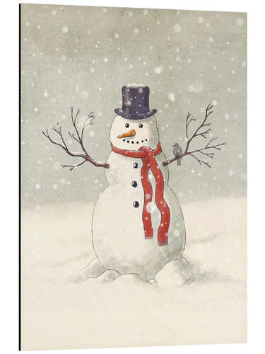 Alubild Der Schneemann