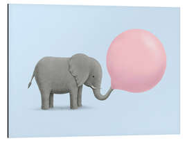 Aluminium print Jumbo Bubblegum