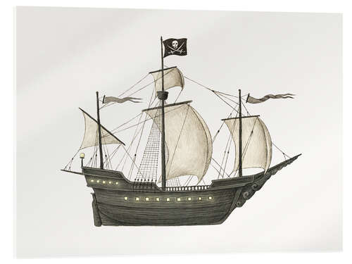 Acrylic print Pirate ship