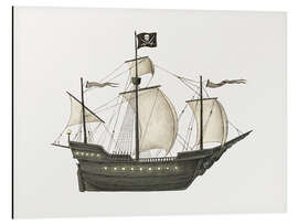 Magnettafel Piratenschiff