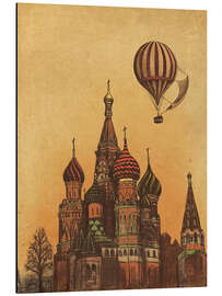 Magnettafel Umzug nach Moskau