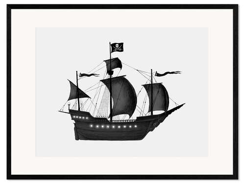 Kehystetty taidepainatus Pirate Ship