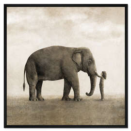 Gerahmter Kunstdruck Ein erstaunlicher Elefant