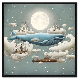 Gerahmter Kunstdruck Ozean trifft Himmel