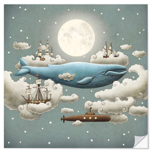 Vinilo para la pared Ocean Meets Sky