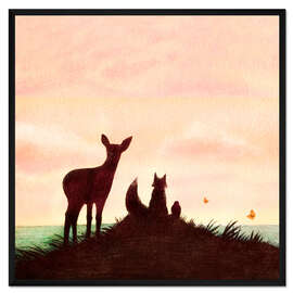 Gerahmter Kunstdruck Vorausschauend