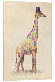 Alubild Modische Giraffe