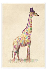 Poster Girafe à la mode