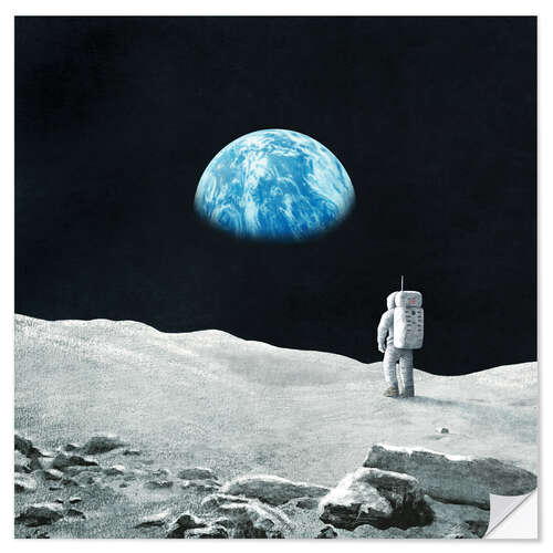 Wall sticker Earthrise