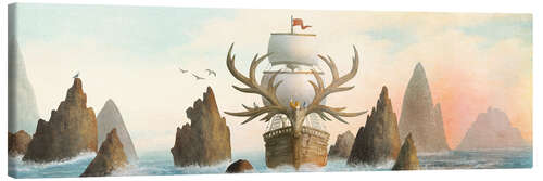 Canvas print The Antlered Ship