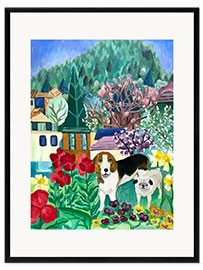 Framed art print Backyard Dogs