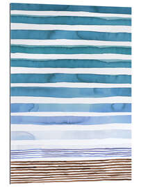 Gallery print Marine Watercolor Stripes