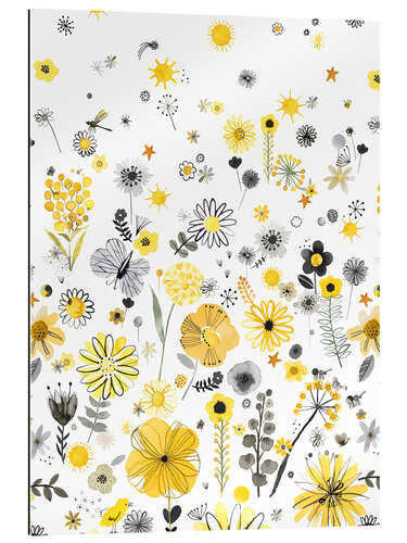 Gallery print Positive watercolor flowers