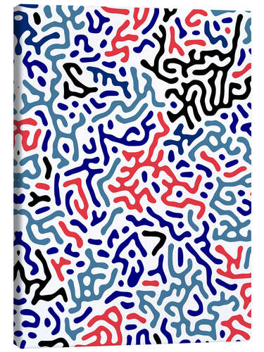 Canvas print Organic Geo Digital Shapes