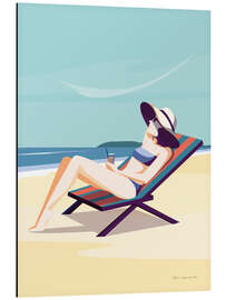 Aluminium print South Beach Sunbather II