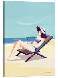 Canvas print South Beach Sunbather II