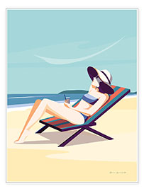 Poster South Beach Sunbather II