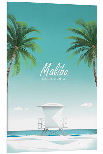 Foam board print Malibu