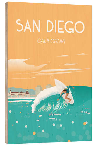 Tableau en bois San Diego