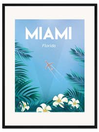 Gerahmter Kunstdruck Miami