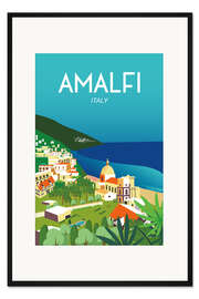 Gerahmter Kunstdruck Amalfi