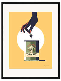 Gerahmter Kunstdruck Olivenöl