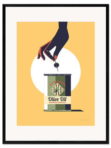 Framed art print Olive oil
