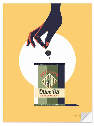 Naklejka na ścianę Olive oil