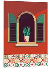 Magnettafel Fenster Lissabon