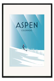 Gerahmter Kunstdruck Aspen