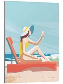 Magnettafel South Beach Sonnenanbeter I