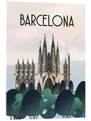Acrylic print Barcelona
