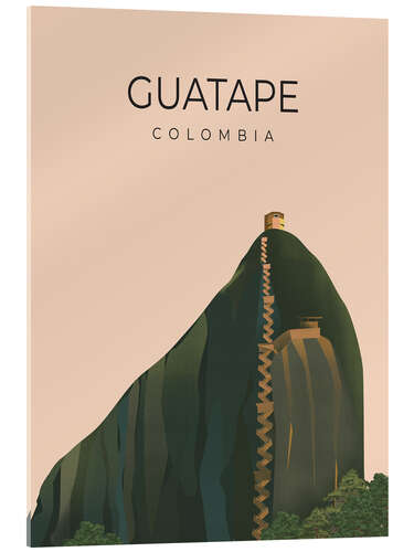 Acrylic print Guatape Columbia