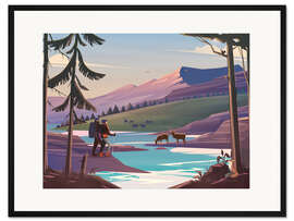 Gerahmter Kunstdruck Der Fluss