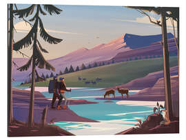 Magnettafel Der Fluss