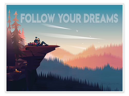 Poster Folge deinen Träumen