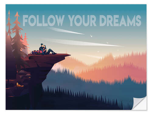 Muursticker Follow your dreams