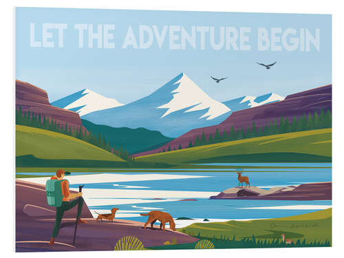 Foam board print Let the Adventure