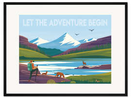 Gerahmter Kunstdruck Das Abenteuer zulassen