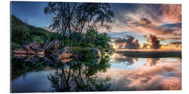 Gallery print Dream beach on the Seychelles in the Indian Ocean