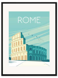 Gerahmter Kunstdruck Rom