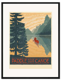 Gerahmter Kunstdruck Geboren um zu wandern